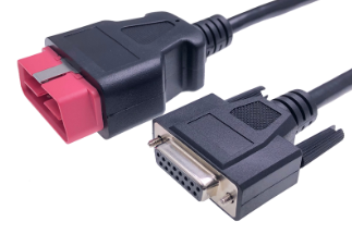 Main Test OBD2 Connector Cable Scan DA-4 OBDII Cable Adaptor Compatible with Snap-on Solus Ultra Edge EESC320 EESC318 Scanner