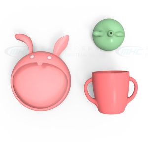 Quality MHC Starter 6-12 Months Rabbit Baby Feeding Set Non Silicone Bpa Free Non Toxic Toys for sale