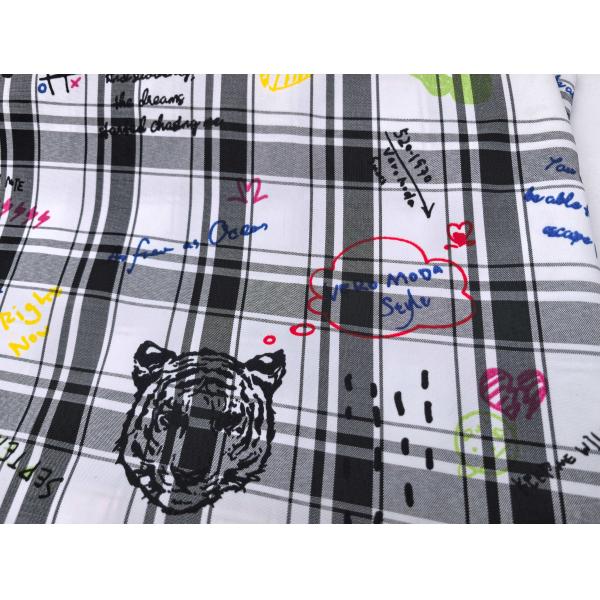 Good Quality Plaid Fabric High-Quality Printing for Statement Spring Apparel