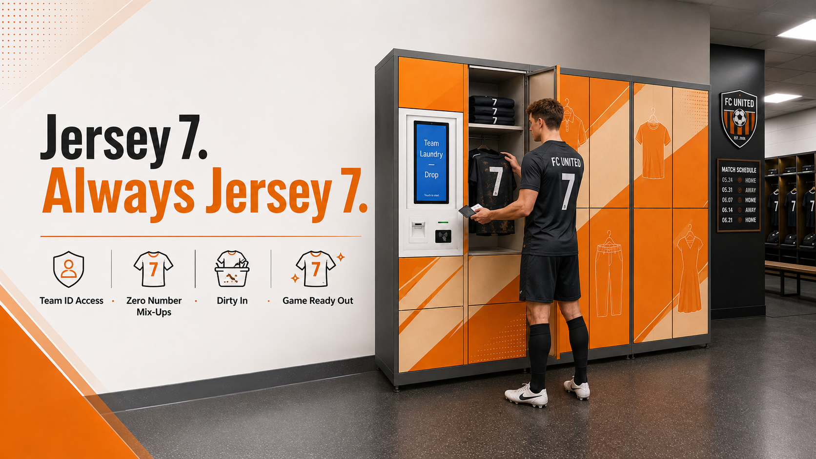 Smart Laundry Locker with 15.6" Android Touchscreen, Cloud Remote Management, and Customizable Compartments