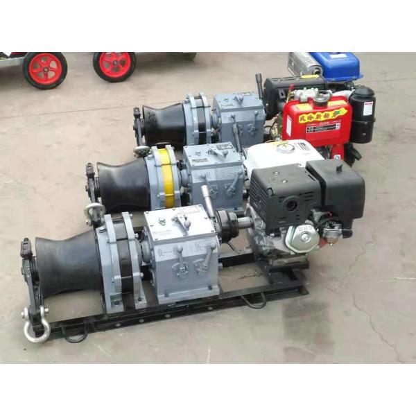 Fast Speed Wire Hoist Rope Pulling Winch 5 Tons Gasoline Petrol Engine Powered