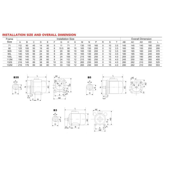 Compact Dimension YL Series Single-Phase Two-Value Capacitor Motor