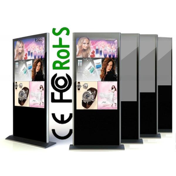 Lobby floor standing 46inch LCD loop AD video totem display player