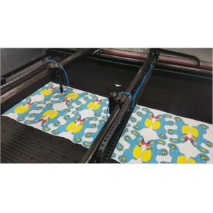 Custom Automatic Cloth Cutting Machine , Printed Toy Laser Cutting Machine