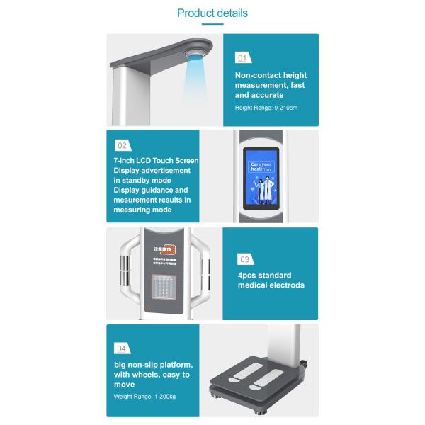 LCD Display Body Fat Analysis Analyzer for Comprehensive Body Composition Assessment