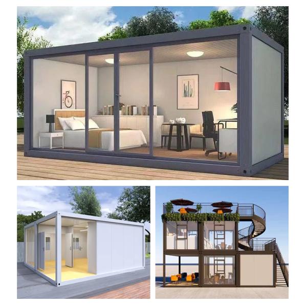 Modern Simple Style 40ft Modular Container House for Multi-function Prefab Camping House 20ft Detachable Prefab Tiny House