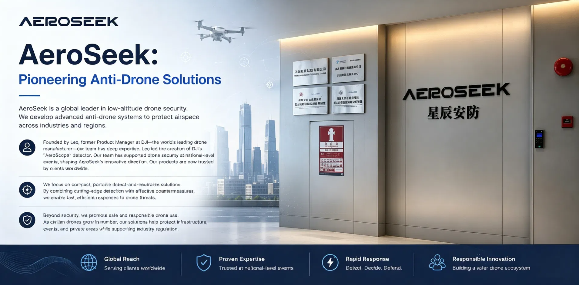 Drone Detector with 10km Detection Range, Full Band Spectrum Display, and 400+ Drone Model Database for UAV Security