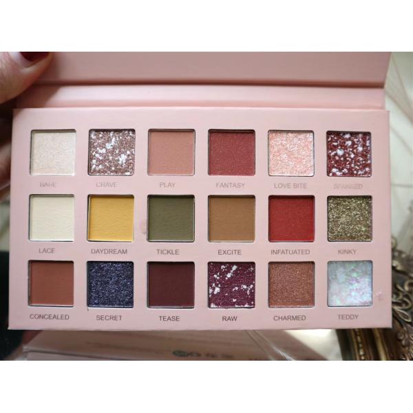 Rigid Cosmetic Packaging Box 12 14 Colour Eye Shadow Box Stamping