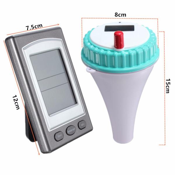 Professional Wireless Floating LCD Display Digital Waterproof Swimming Pool SPA Floating Thermometer With Receiver