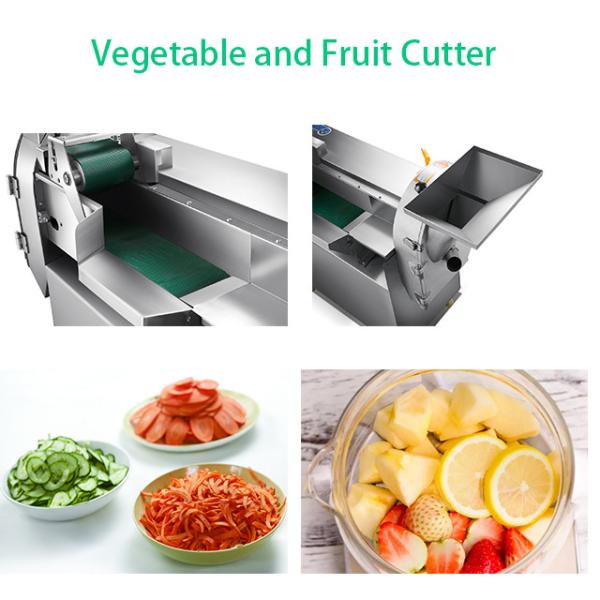 Double Head Automatic Vegetable Cutting Machine 200-1000kg/h 2700W