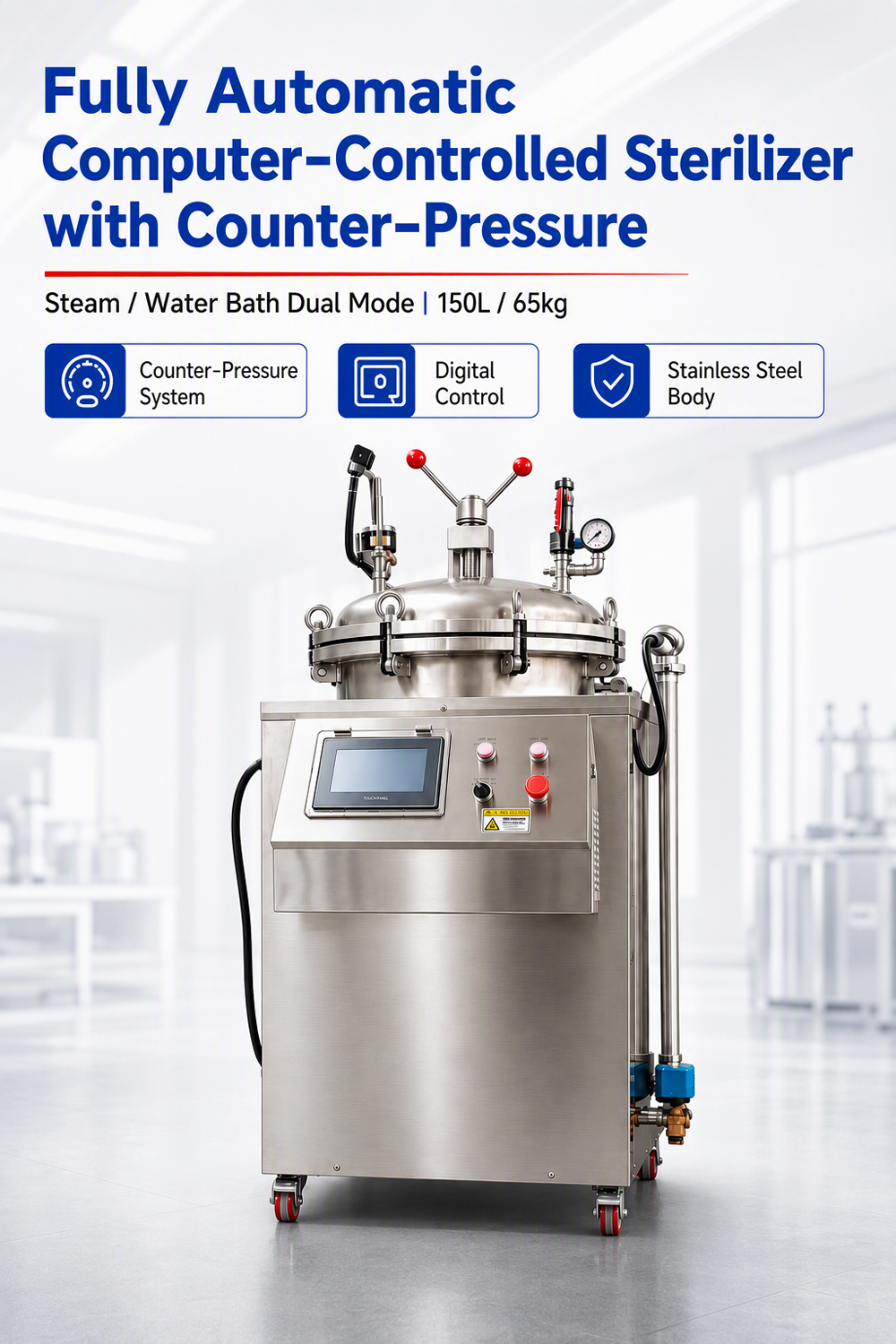High pressure Small Retort Machine Retort Processing Machine Retort Pouch Equipment