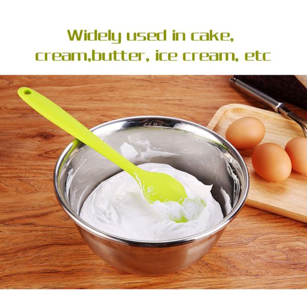 10.2in Silicone Scraper Spatula Rubber Scraper For Baking With Stainless Steel Core