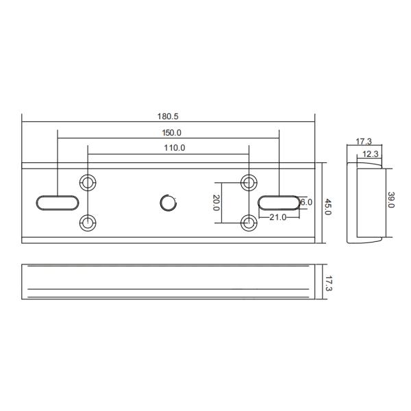 280I Magnetic Lock Bracket for 280KG Electro Magnetic Door Locks