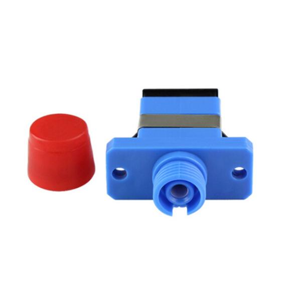 Blue CATV Ceramic 0.3db Single Mode Fiber Adapter