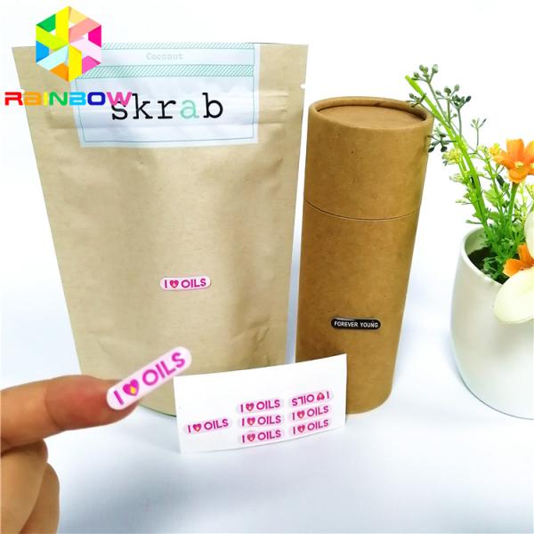 Epoxy Material Shrink Sleeve Labels Offset Printing With Die Cut Straight Corner