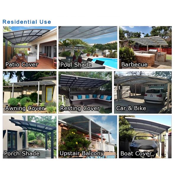 16mm Lightweight Flexible Polycarbonate Pool Enclosure Panel for Quick Indoor Pool Cover
