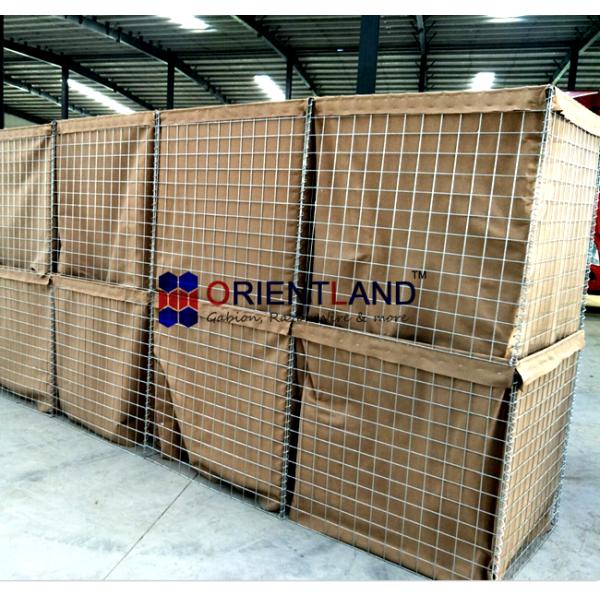 NATO Military Camp Security Defensive Barrier Baskets Customized Sizes