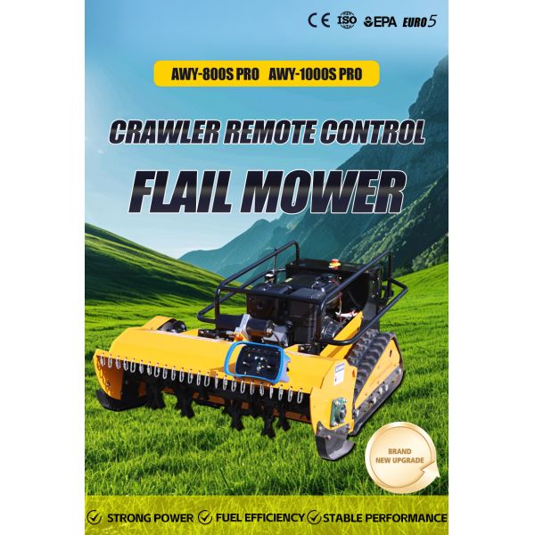 Durable Gasoline Flail Mower With Powerful Engine for Efficient Grass Cutting and Lawn Care Flail Mower