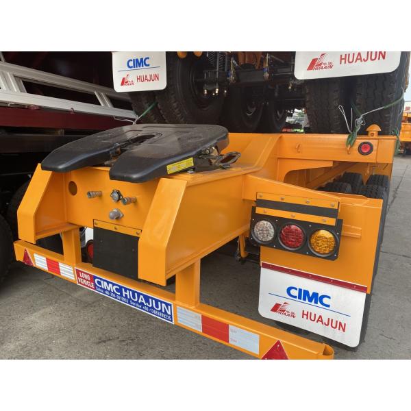 3 Axles Flatbed Semi Trailer Double Linked for Transporting 200 Tons 40ft Containers