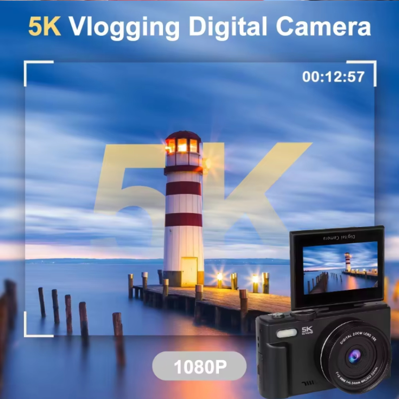 Vlogging Camera with Intelligent Face Tracking Auto Focus Webcam Time Lapse Filters Beginners Content Creators