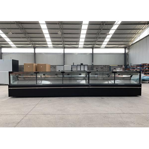 Static Cooling Meat Display Counter Chiller SS 304 Interior Remote Type
