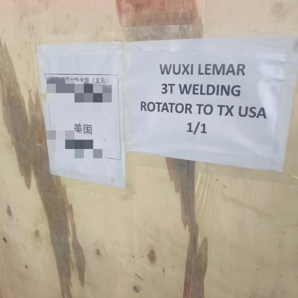 Welding turning rolls secure packaging