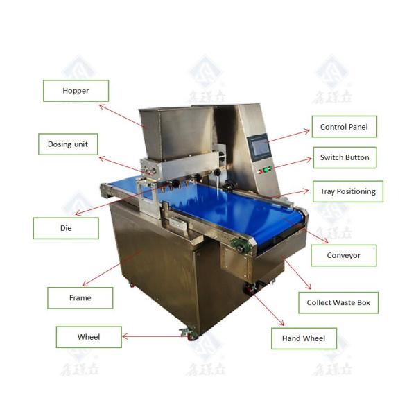Small Automatic Biscuit Cookie Cracker Processing Machine 1450x1000x1450mm for Bakery