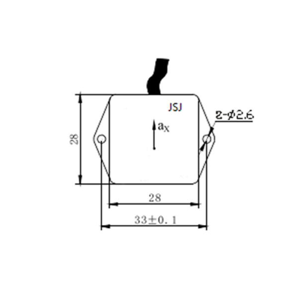 Uniaxial Accelerometer Sensor with 0.5~4.5V Output ±1 g Range and Wide Measuring Range