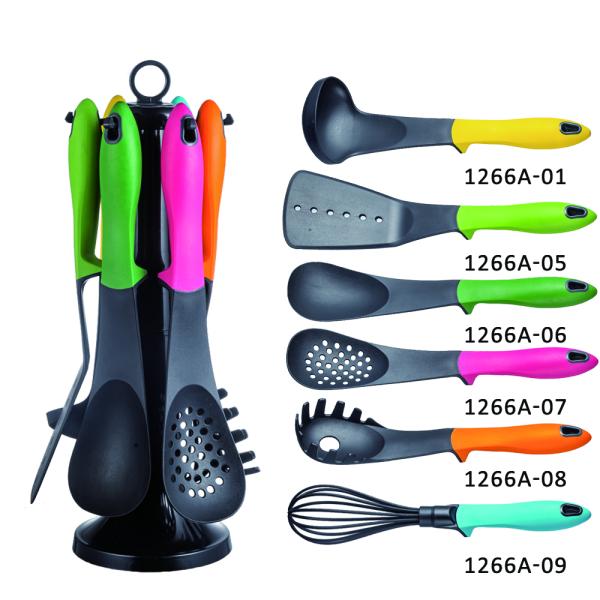 6-Piece Classical Cooking Tools Colour Cookware Baking Utensil Set Professional Grade