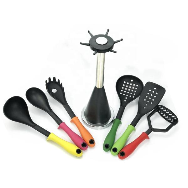 Haisheng 7pcs Cookware Set Including Nylon Kitchenware Utensil Sets for Kitchen Wares