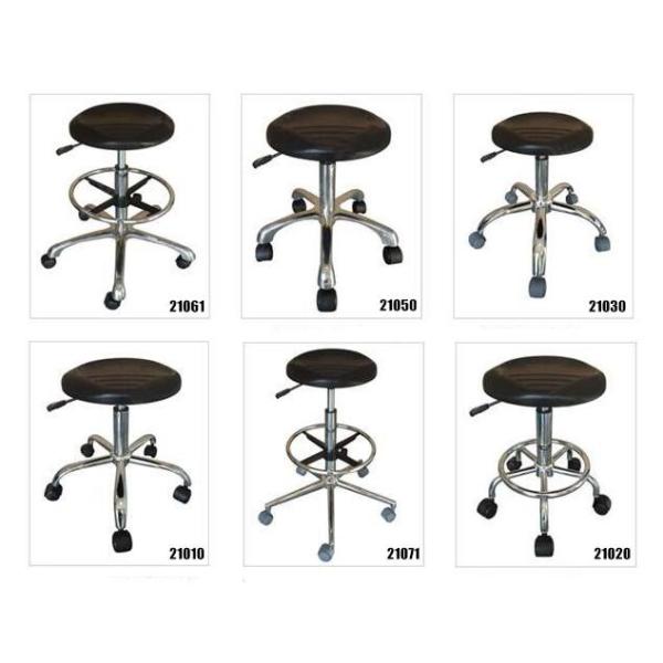 13.3 Inch ESD Cleanroom Chairs Stain Resistant Polyurethane Materials 360° Swivel