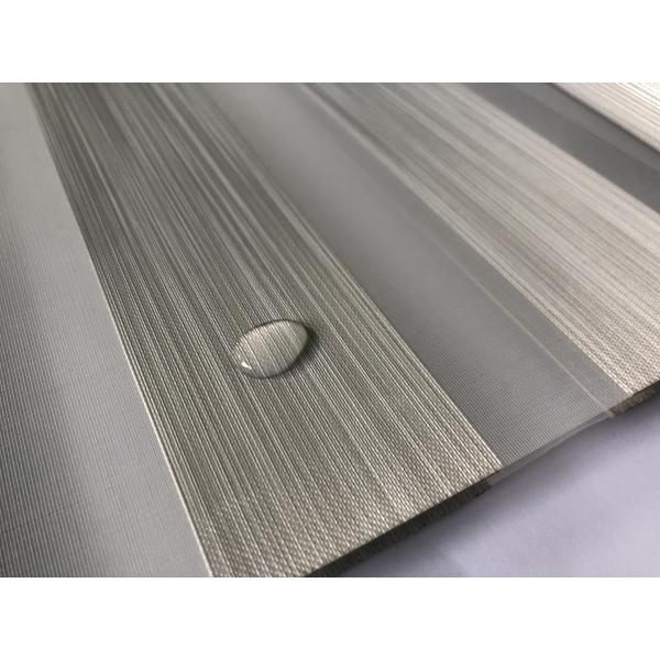 100% Polyester Zebra Blinds With Semi Blackout Texture Stripes For Windows