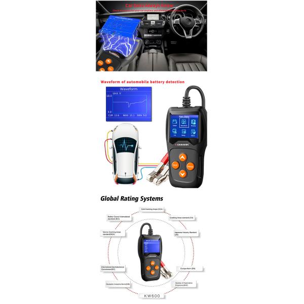 Stable Battery Load Tester Kw600 Support Read Real - Time Data 24 Months Warranty