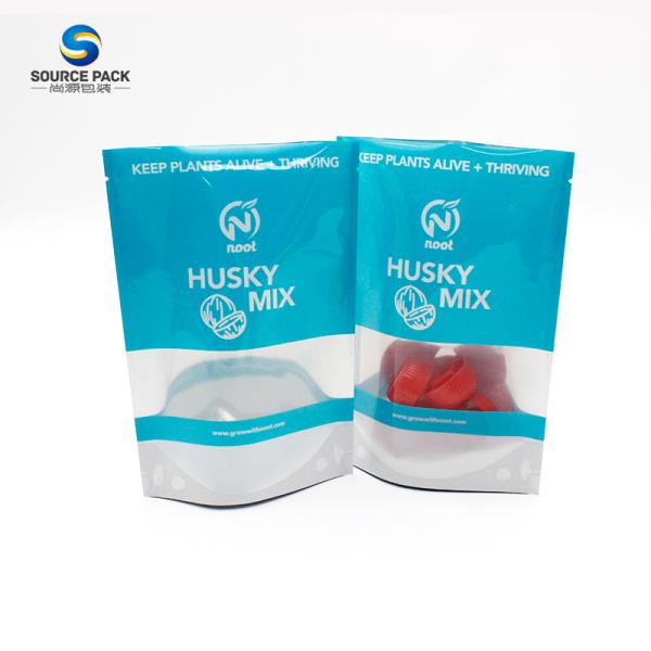 Stand Up Pouch Plastic Custom Weed Packaging With Zipper