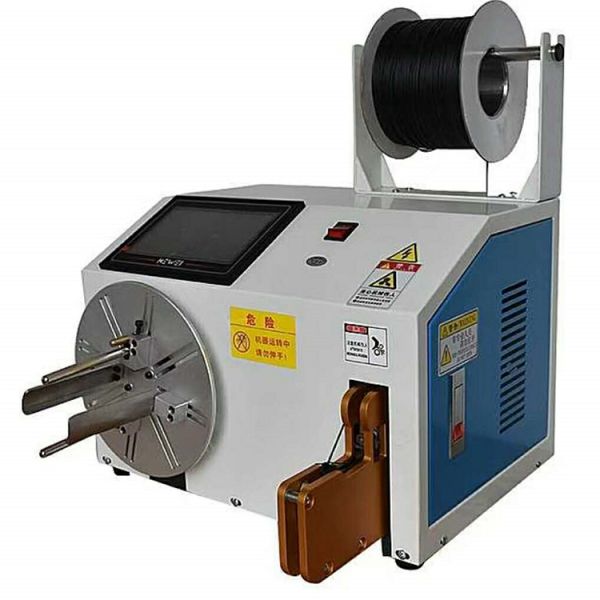 Semi-Automatic Fiber Cable Coiling Machine with Adjustable Winding Size (50-150MM) and PLC Program Control for AC220V Power Supply