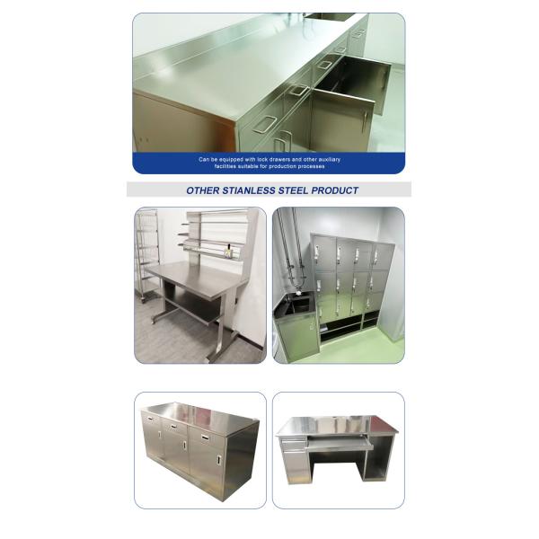 Modern Stainless Steel Lab Bench With Smooth Surface