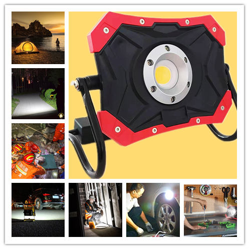 10 Watt Magnetic Rechargeable Handheld LED Work Light Any Adjustable Tripod Stand