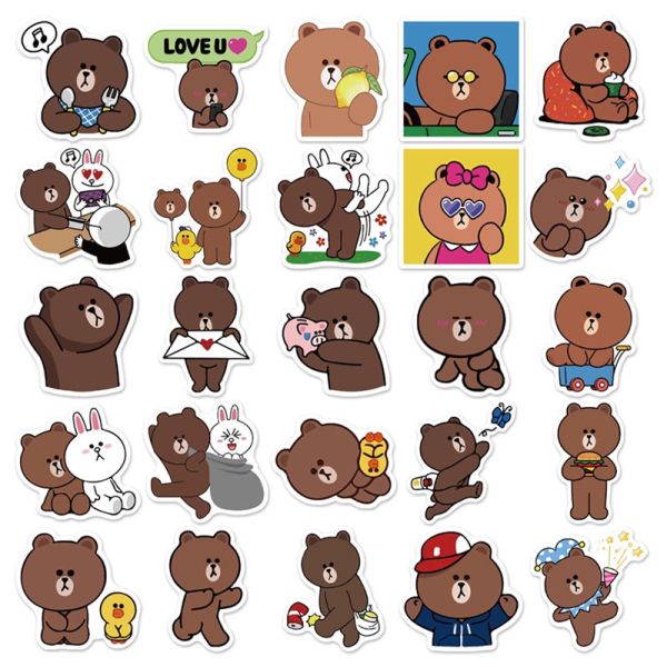 Decorative Scrapbook Stickers And Embellishments Cute Bear Shape Cut Stickers