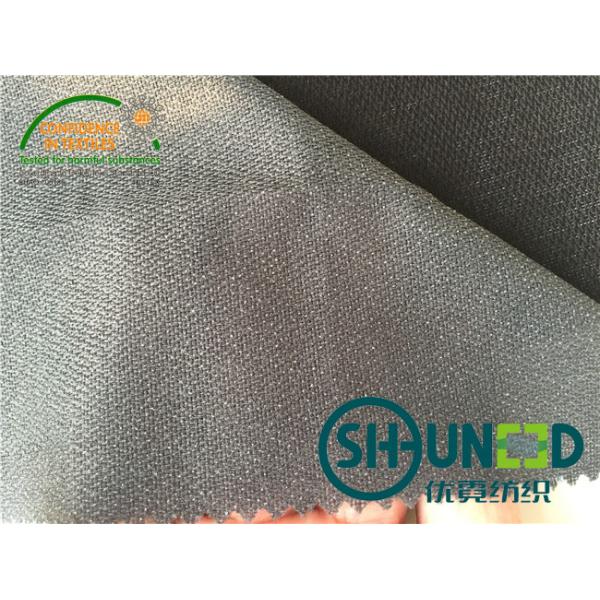 PA 75 D * 100 D Broken Twill Weave Woven Interlining , Double Dot heavy weight interfacing