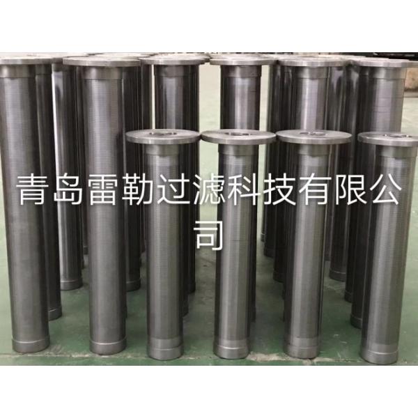 Titanium Wedge Wire Strainer , Wedge Wire Screen Filter 200 Micron Length 890mm