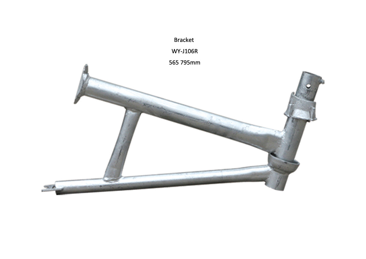 Adjustable Cuplock Ladder scaffolding brackets with Painted / Natural Surface