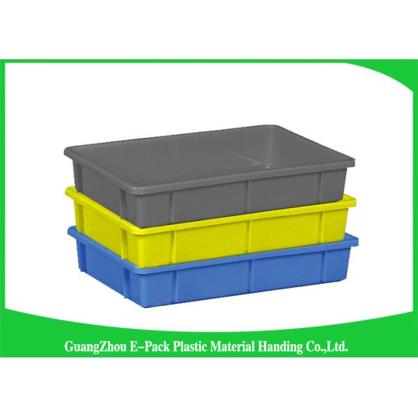 Industrial Large Plastic Storage Trays Standard Size Convenience Stores Stackable Recycled