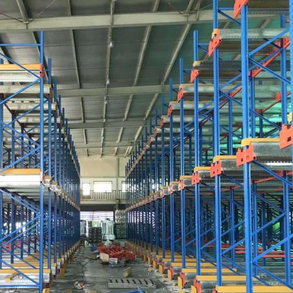 Warehouse Drive In Rack Pallet Racking 2-7 Levels High Density Storage System
