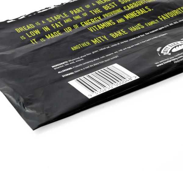 3 Colors Printed LDPE Plastic Bread Packaging Bags Customized Size