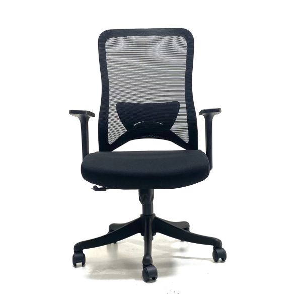 Medium Back Office Ergonomic Mesh Computer Chair With Fixed Armrest Back Support
