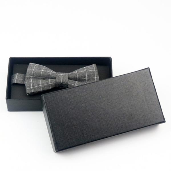 Gift Storage Bow Tie Packaging Box with Clear Window Luxury Custom Printing