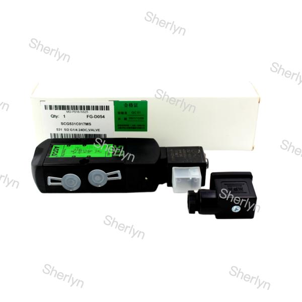 ASCO SCG531C017MS Electromagnetic Valve Two Position Five Way Pipe Connection DC24V