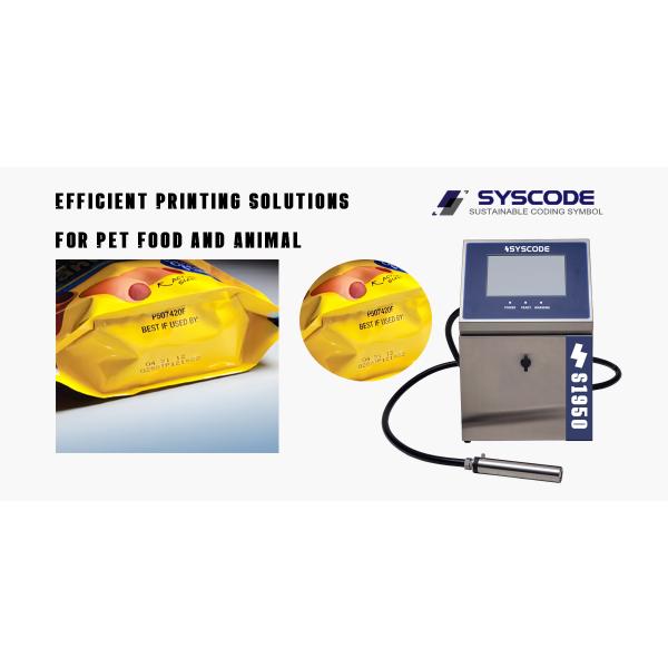 Energy Efficient CIJ Inkjet Printer High Compatibility For Food Product Marking