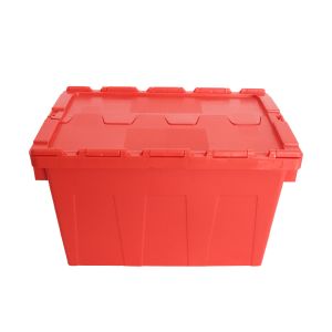 100% Virgin PP Solid Box Tote Customized Logo Lid Included for Moving Fruit and