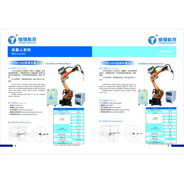 Arm Automatic Welding Robot 6-8kg 1405-1811mm